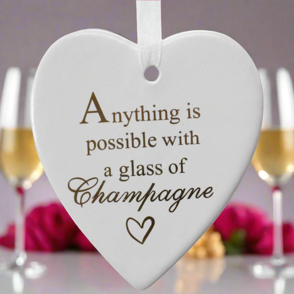 Hanging Heart Champagne Possible