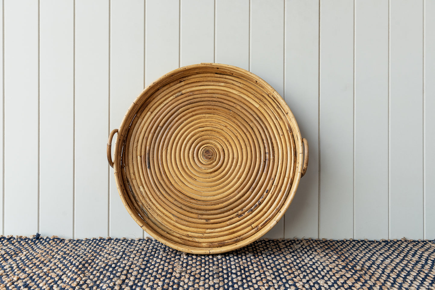 Round Rattan Handmade Serving Tray