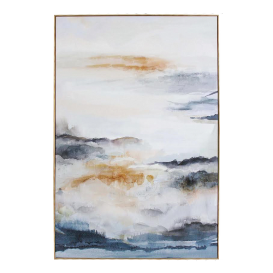 Drifted Horizon Framed Canvas