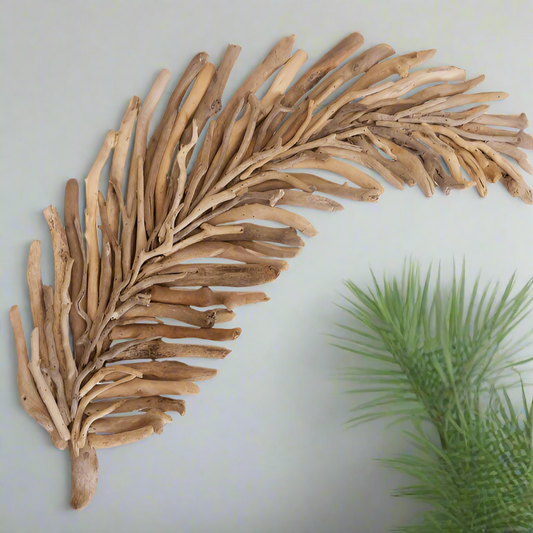 Driftwood Sway Leaf Wall Art