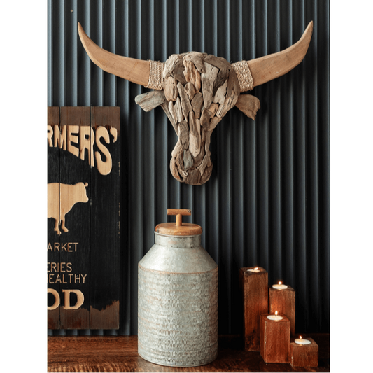 Driftwood Bulls Head Wall Art