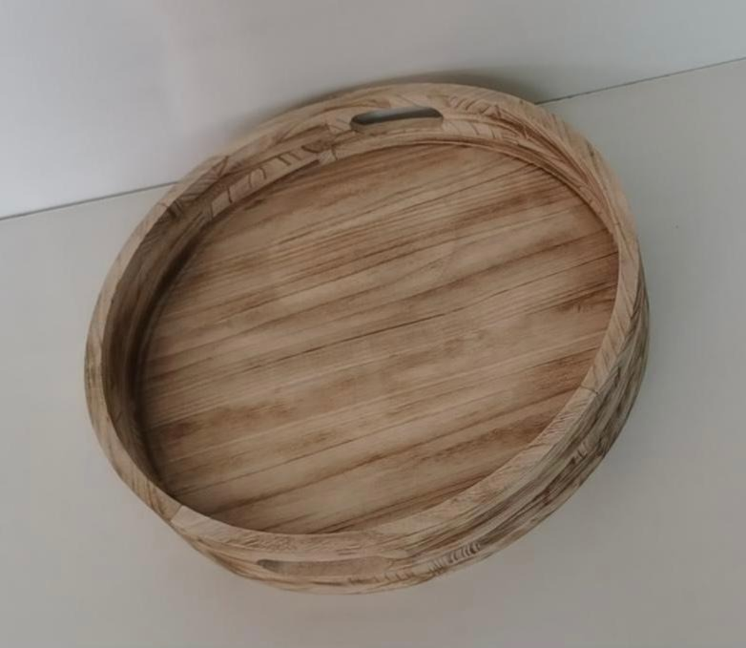 Wooden Serving Tray Natural Colour