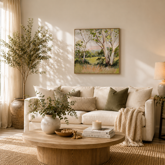 Gumtree Grove Framed Artwork 100x100cm