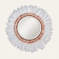 Feather & Blush Shell Mirror