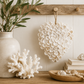 White Shell Heart Hanging Ornament
