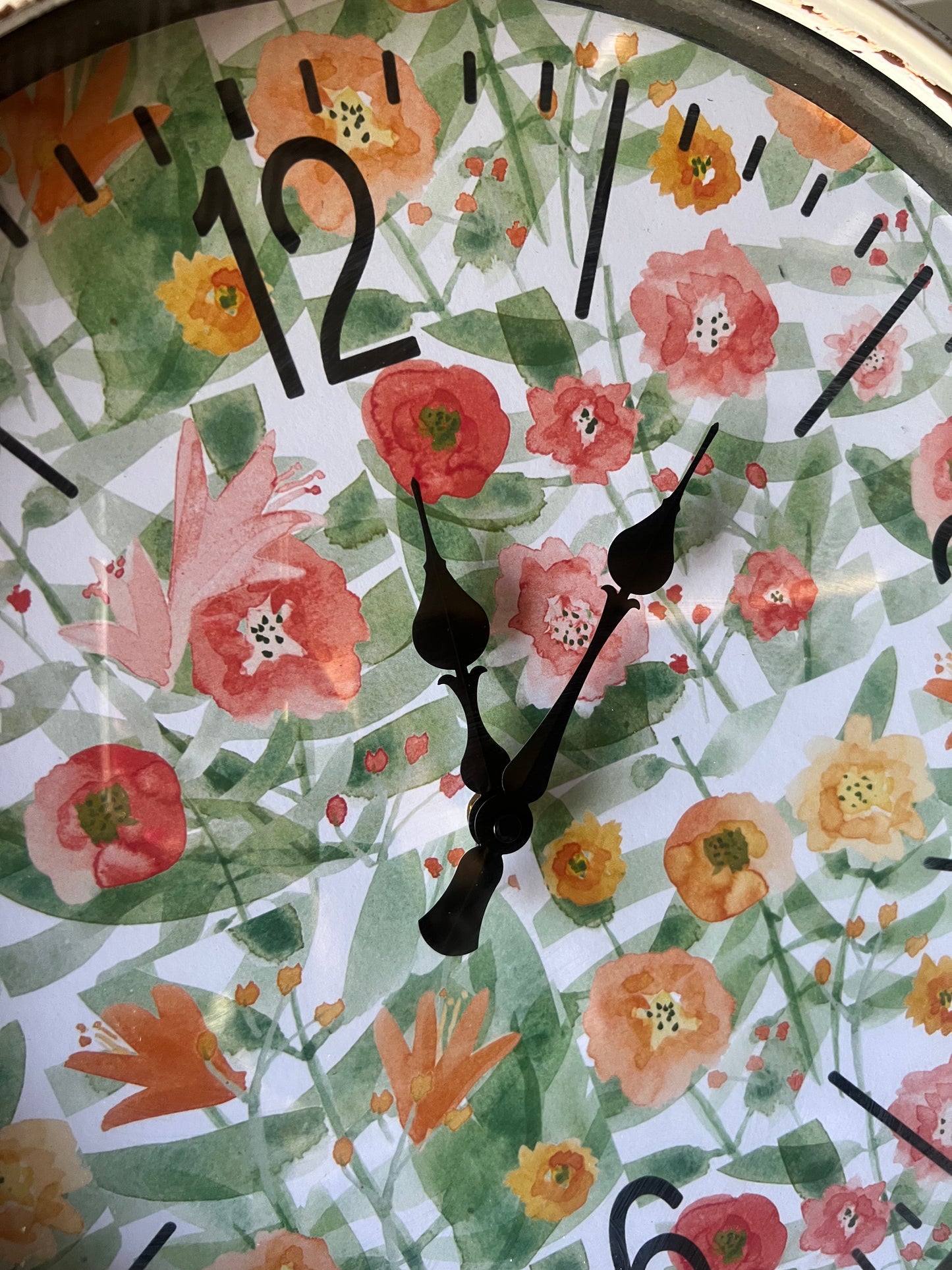 Flower 40cm Metal Clock - Last One