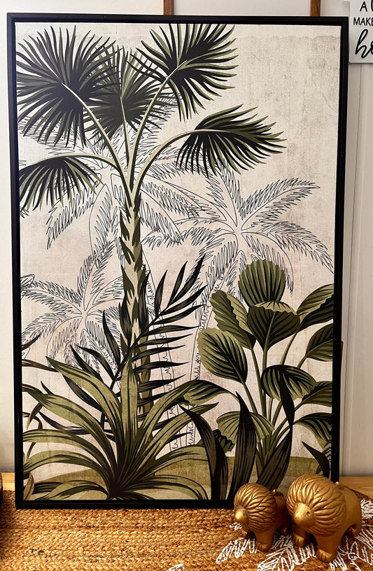 Tropical Palms Artwork Framed