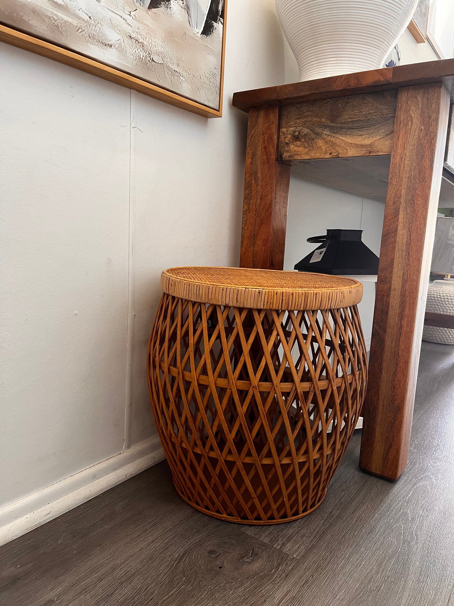 Rattan Side Table