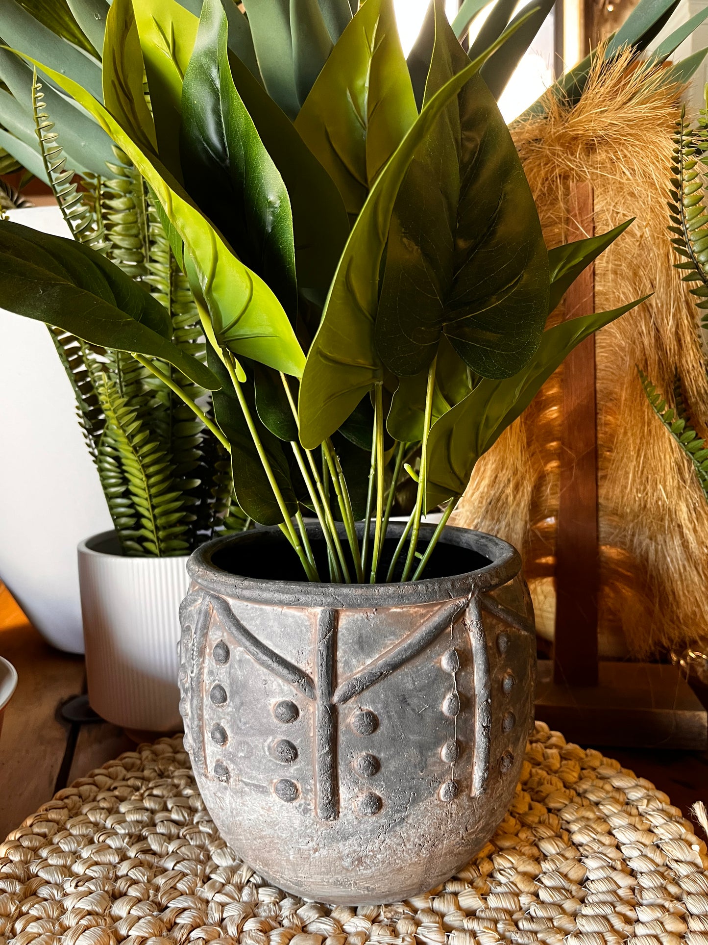 Dark Grey Inca Pot