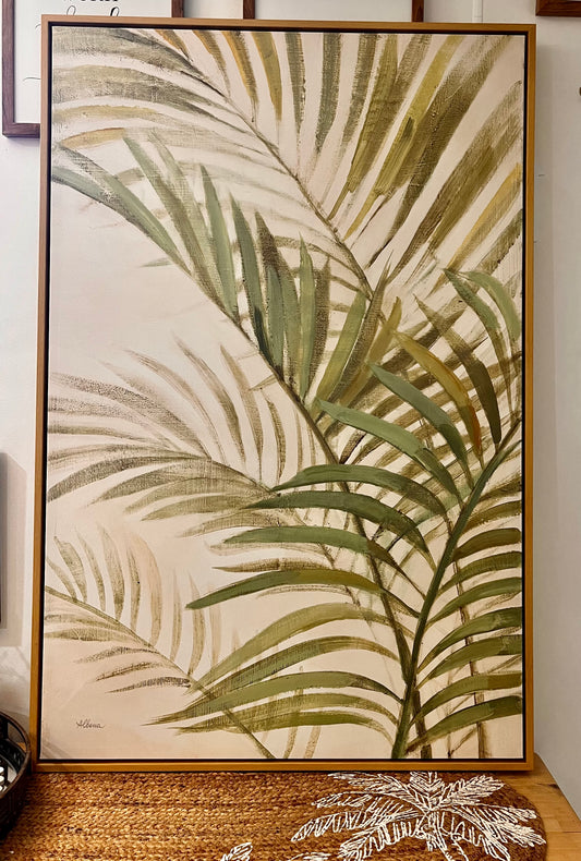 Large Green Palm Artwork