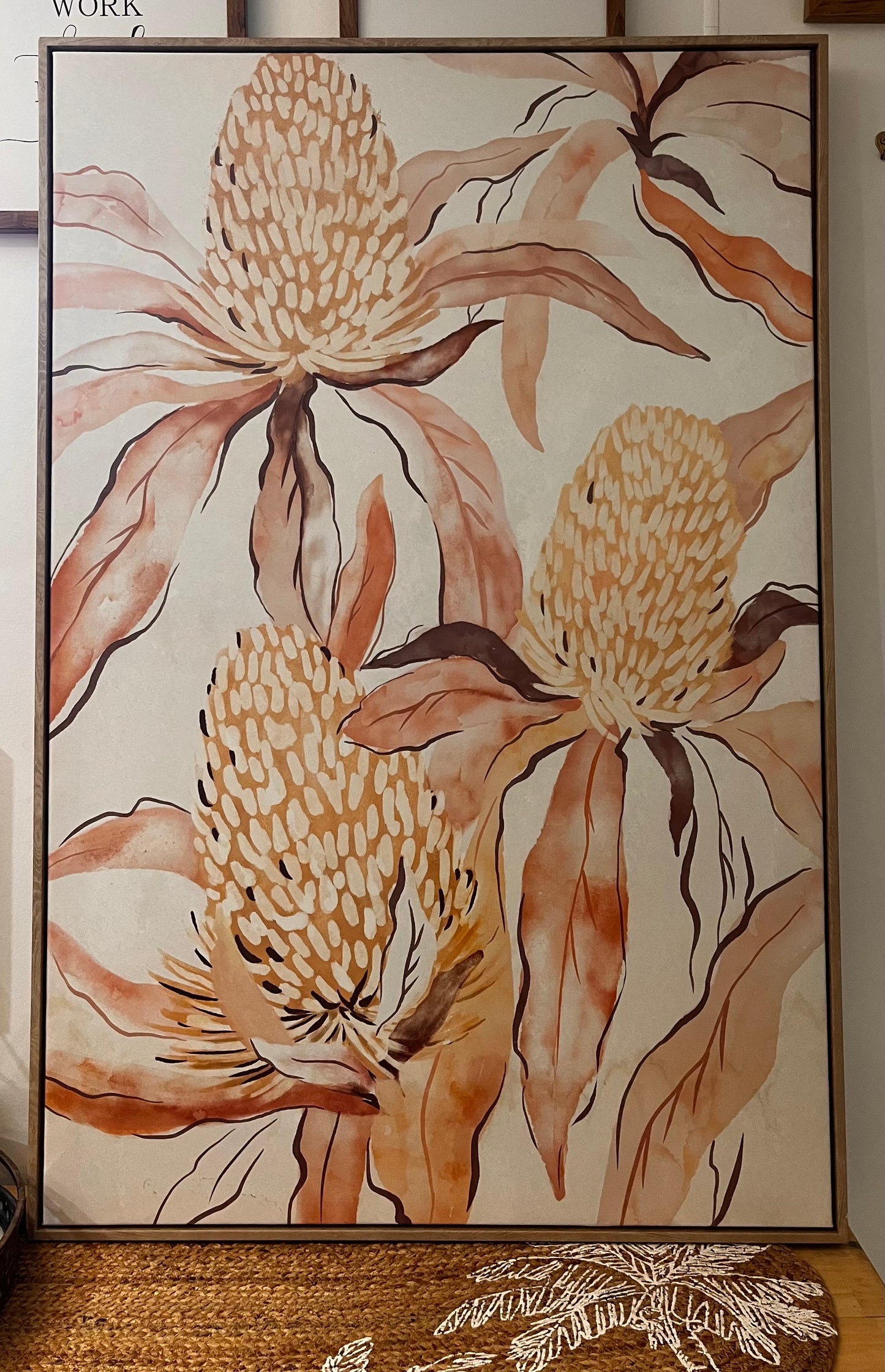 Large Bottlebrush Artwork