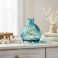 LED Glass Vase Lantern - Blue