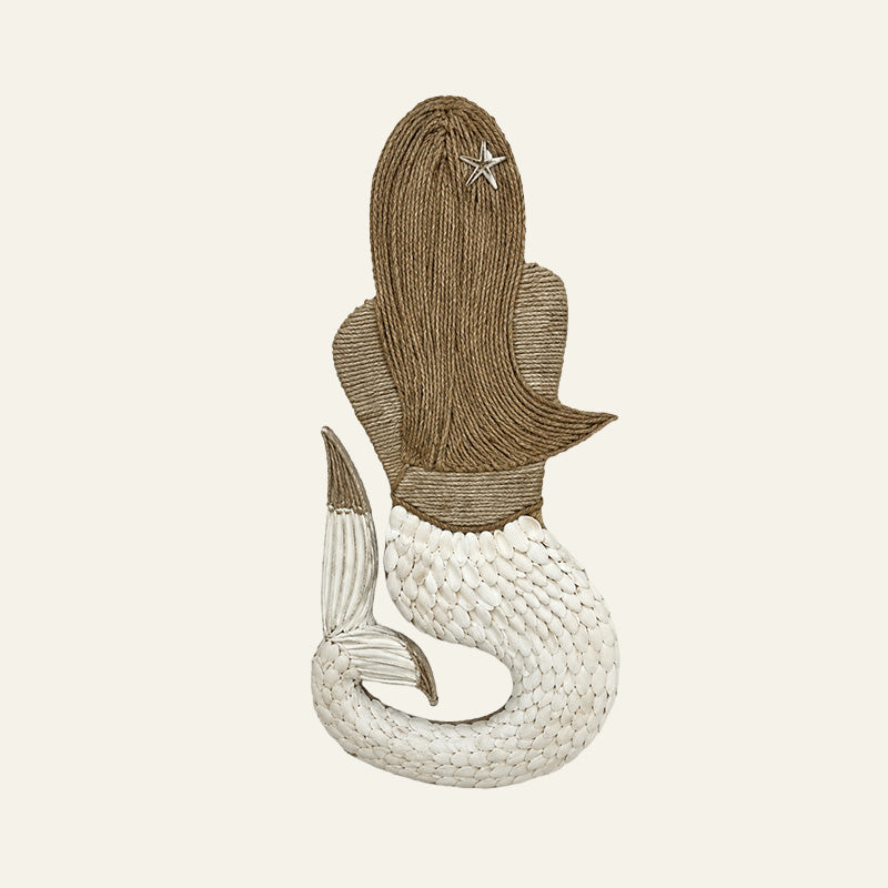 Natural Shell Mermaid Wall Hanging