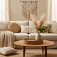 Palm Cream Cushion Cover