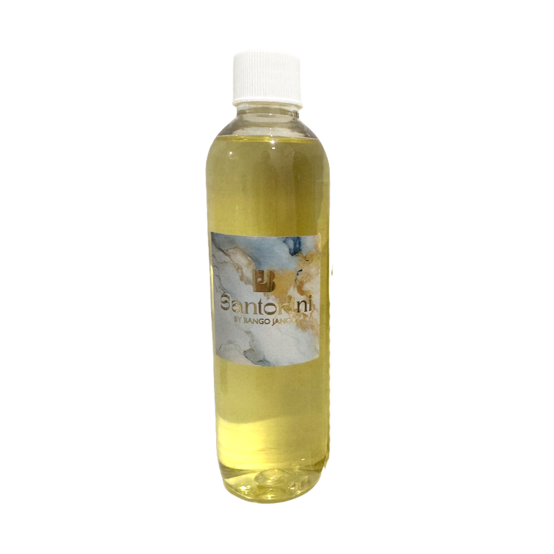 Bottle of Santorini oil for refill purposes