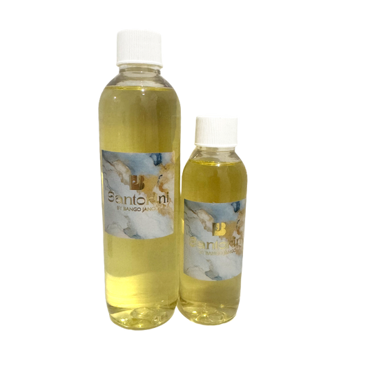 Two bottles of Santorini oil for refill use