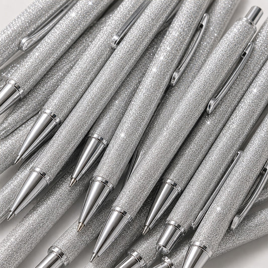 Silver Glitter Ballpoint Pen