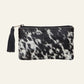 Small Cowhide Tassel Clutch