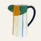 Striped Bird Ceramic Jug