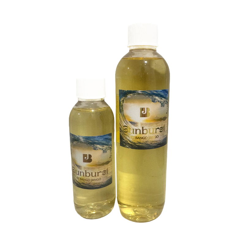 Two bottles of Sunburst oil for refills 