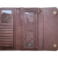 Saddle Blanket & Tooled Leather Trifold Wallet