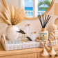 Whitewashed Wicker Serving Tray
