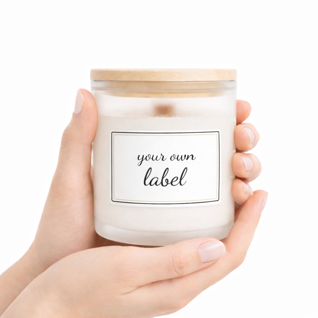"No label" 200g Frosted Soy Wax Candles: Coconut Lime