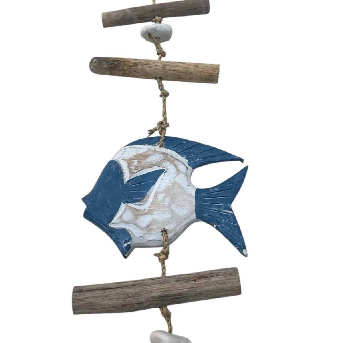 Driftwood & Blue Fish Wall Hanging Garland