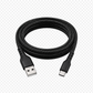 10ft Braided Lightning Charging Cable – Silver, Pink, Aqua & Black
