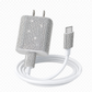 Crystal USB-C Charging Set – Crystal Clear & Aqua