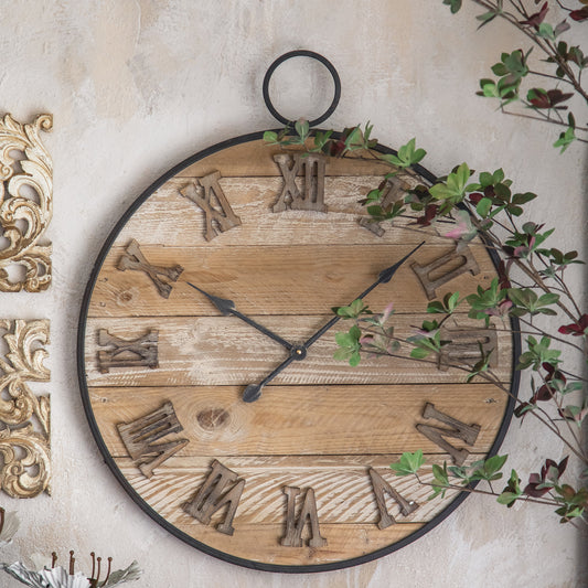 Layla Timber Clock