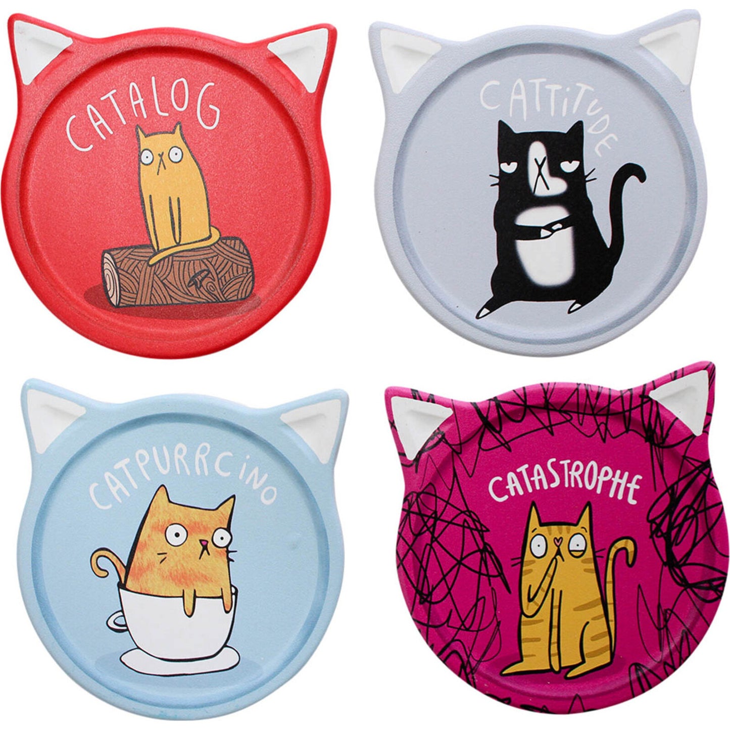 Coasters Cat Comic Asstd