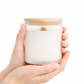 "No label" 200g Frosted Soy Wax Candles: Coconut Lime