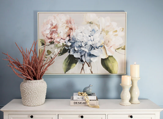 Hydrangeas from the Garden Framed Artwork 100x70cm