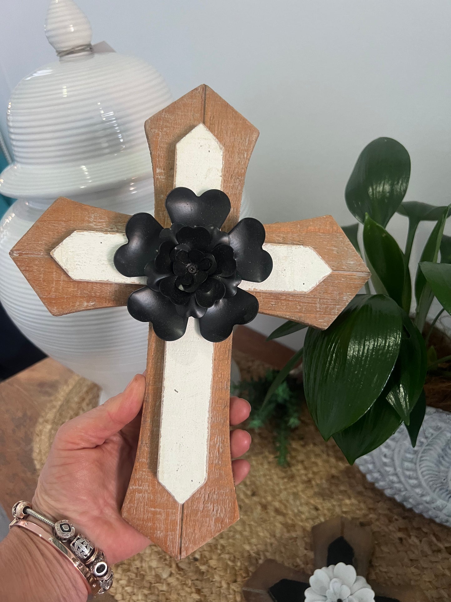 Large Flower Cross