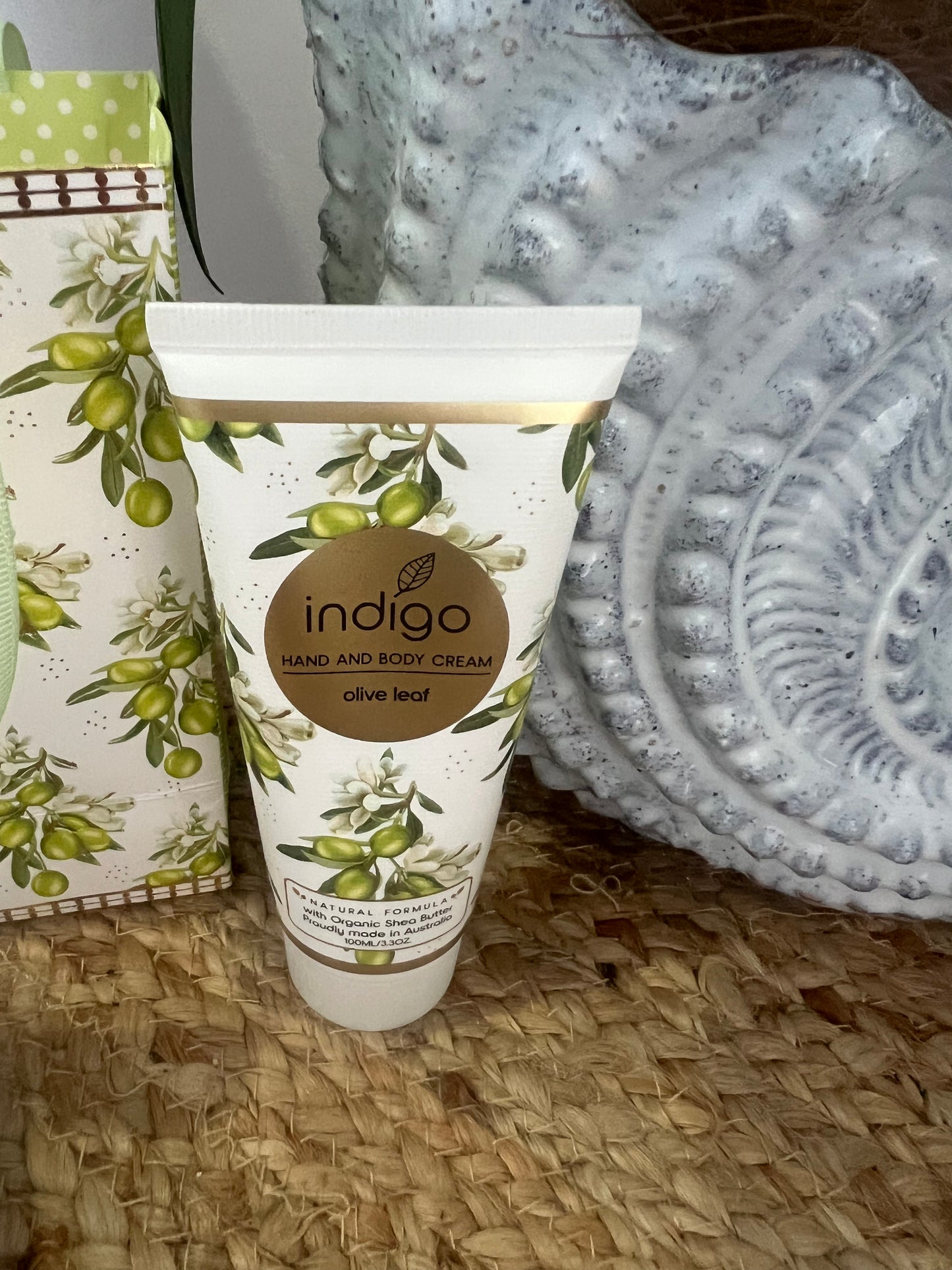 Indigo Body Wash & Hand Cream & Soap & Bag