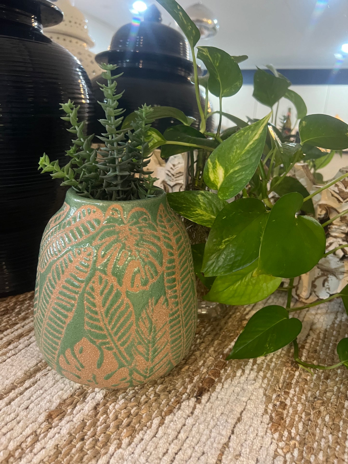 Vase Pattern Green
