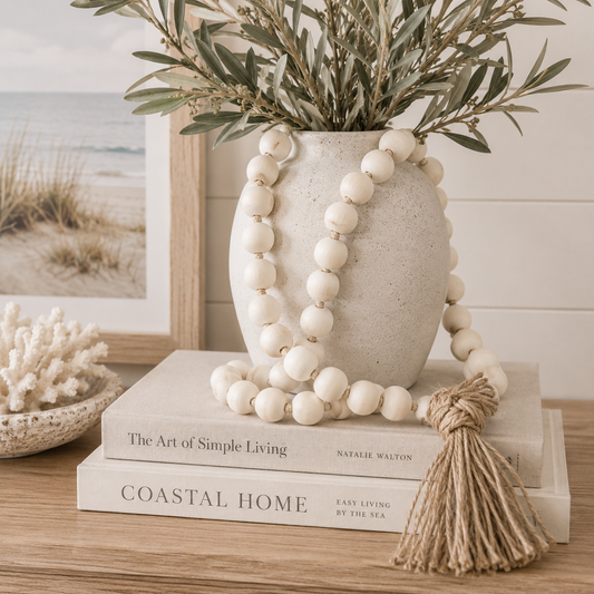 Statement Natural Beaded Garland