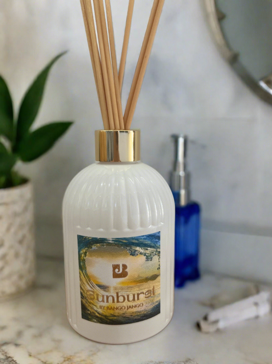 Sunburst White & Gold 250mls Reed Diffusers