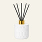Deco White Reed Diffuser with Custom Lid Finish