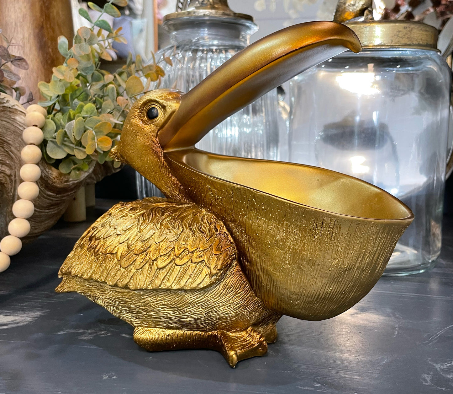 Percy Pelican Bowl Gold